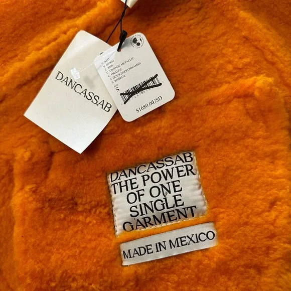 Free People DanCassab Wonder Metallic orange Jacket